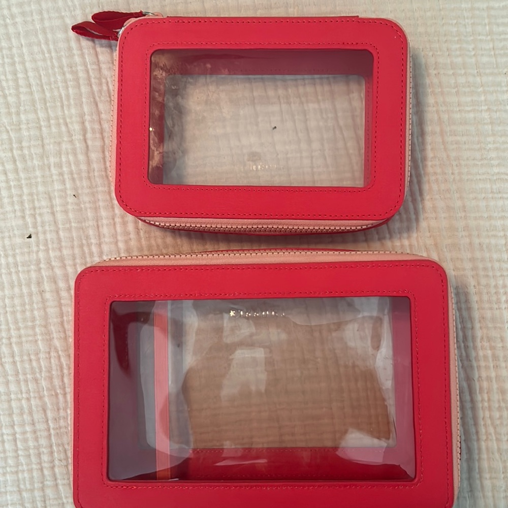 Truffle clear cosmetic bag set